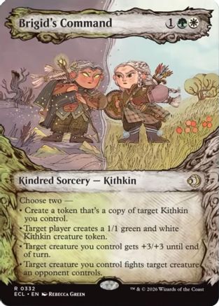 Brigid's Command (Showcase)  [Lorwyn Eclipsed] Foil