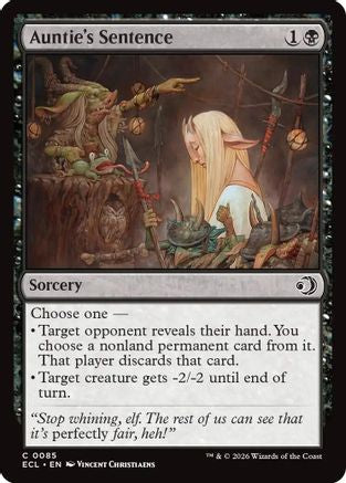 Auntie's Sentence  [Lorwyn Eclipsed]