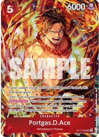 Portgas.D.Ace (Illustration Box Vol.5) (ST15-005) - [One Piece Promotion Cards] Foil