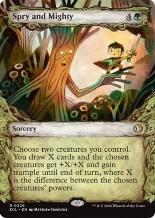 Spry and Mighty (Showcase)  [Lorwyn Eclipsed] Foil
