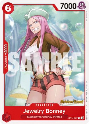 Jewelry Bonney (OP14-007) - [The Azure Sea's Seven Release Event Cards]