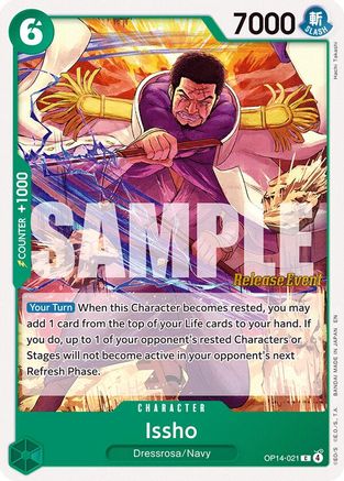Issho - OP14-021 (OP14-021) - [The Azure Sea's Seven Release Event Cards]