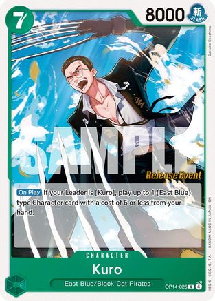 Kuro (OP14-025) - [The Azure Sea's Seven Release Event Cards]