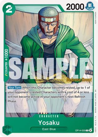 Yosaku (OP14-035) - [The Azure Sea's Seven Release Event Cards]