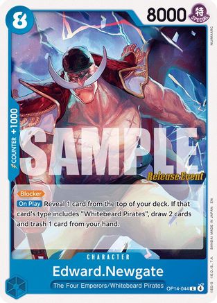 Edward.Newgate (OP14-044) - [The Azure Sea's Seven Release Event Cards]