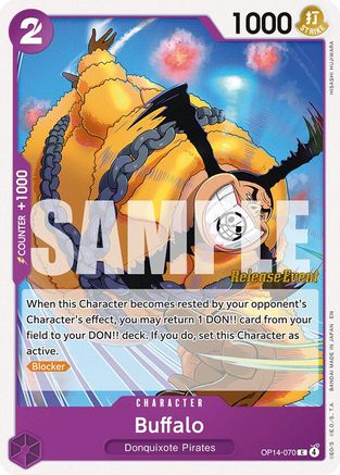 Buffalo (OP14-070) - [The Azure Sea's Seven Release Event Cards]