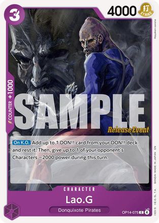 Lao.G (OP14-075) - [The Azure Sea's Seven Release Event Cards]