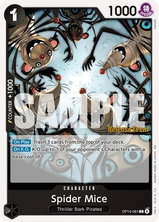 Spider Mice (OP14-081) - [The Azure Sea's Seven Release Event Cards]