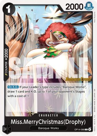 Miss.MerryChristmas(Drophy) (OP14-088) - [The Azure Sea's Seven Release Event Cards]