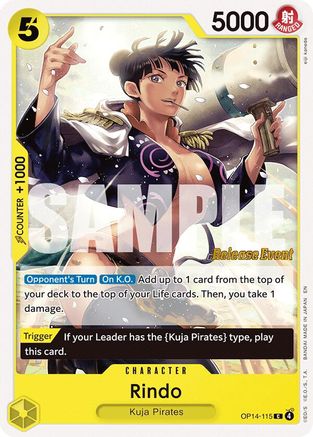 Rindo (OP14-115) - [The Azure Sea's Seven Release Event Cards]