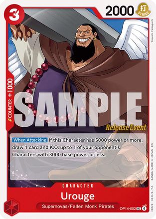 Urouge (OP14-002) - [The Azure Sea's Seven Release Event Cards]