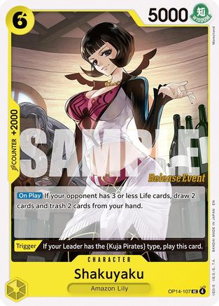 Shakuyaku (OP14-107) - [The Azure Sea's Seven Release Event Cards]