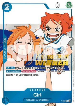 Girl (OP14 Release Event Winner) (P-096) - [One Piece Promotion Cards] Foil