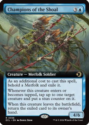 Champions of the Shoal (Extended Art)  [Lorwyn Eclipsed] Foil