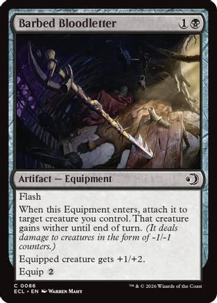 Barbed Bloodletter  [Lorwyn Eclipsed] Foil