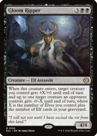 Gloom Ripper  [Lorwyn Eclipsed] Foil
