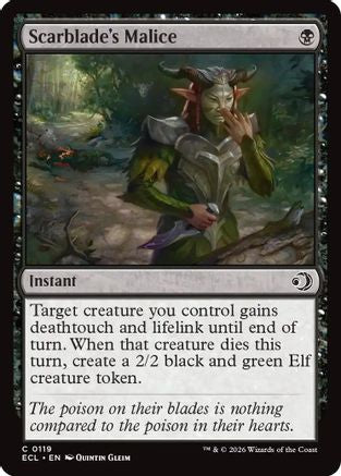 Scarblade's Malice  [Lorwyn Eclipsed] Foil