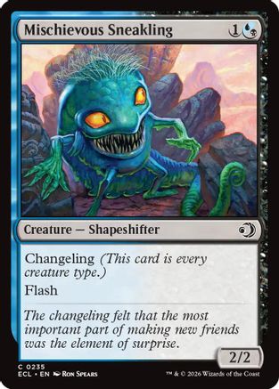 Mischievous Sneakling  [Lorwyn Eclipsed] Foil