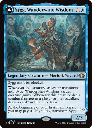 Sygg, Wanderwine Wisdom  [Promo Pack: Lorwyn Eclipsed] Foil