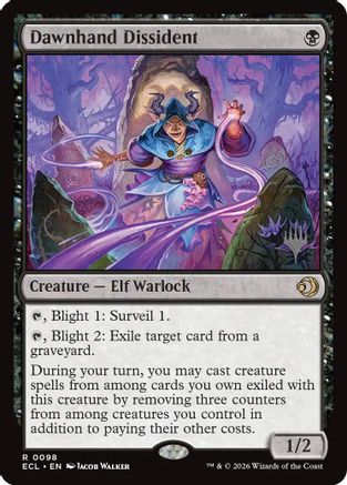 Dawnhand Dissident  [Promo Pack: Lorwyn Eclipsed] Foil