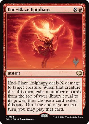 End-Blaze Epiphany  [Promo Pack: Lorwyn Eclipsed] Foil