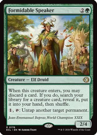 Formidable Speaker  [Promo Pack: Lorwyn Eclipsed] Foil