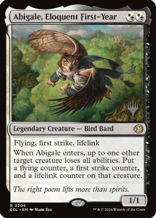 Abigale, Eloquent First-Year  [Promo Pack: Lorwyn Eclipsed]