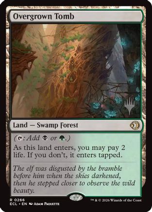 Overgrown Tomb  [Promo Pack: Lorwyn Eclipsed] Foil