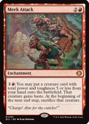 Meek Attack  [Promo Pack: Lorwyn Eclipsed]