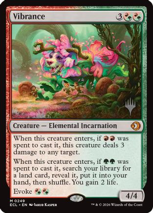 Vibrance  [Promo Pack: Lorwyn Eclipsed] Foil