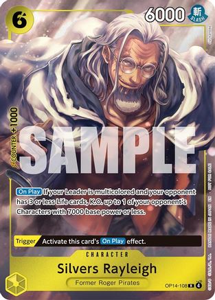 Silvers Rayleigh (Dash Pack) (OP14-108) - [The Azure Sea's Seven] Foil