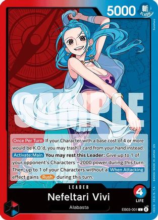 Nefeltari Vivi (001) (EB03-001) - [Extra Booster: One Piece Heroines Edition]