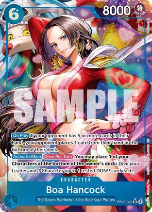 Boa Hancock (Alternate Art) (EB03-026) - [Extra Booster: One Piece Heroines Edition] Foil