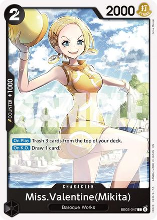 Miss.Valentine(Mikita) (EB03-047) - [Extra Booster: One Piece Heroines Edition]