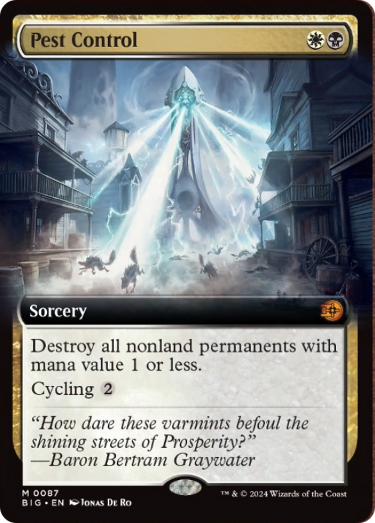 Pest Control (Extended Art) [Outlaws of Thunder Junction: The Big Score] Foil