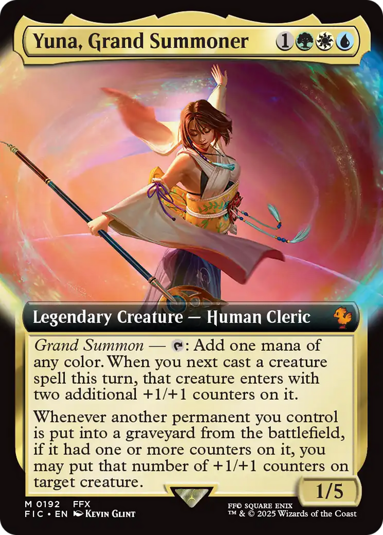 Yuna, Grand Summoner (Extended Art) [FINAL FANTASY Commander] Foil