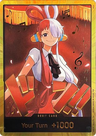DON!! Card (Uta) (Gold) - [Extra Booster: One Piece Heroines Edition] Foil