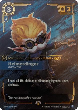Heimerdinger - Inventor (111a/298) - Riftbound - [Riftbound Promotional Cards] Foil