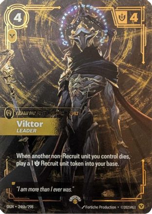 Viktor - Leader (246a/298) - Riftbound - [Riftbound Promotional Cards] Foil