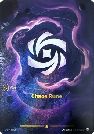 Chaos Rune (Alternate Art) (R05a) - Riftbound - [Spiritforged] Foil