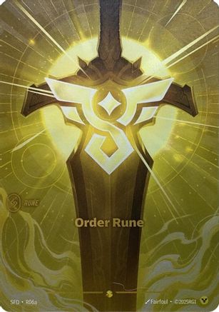 Order Rune (Alternate Art) (R06a) - Riftbound - [Spiritforged] Foil