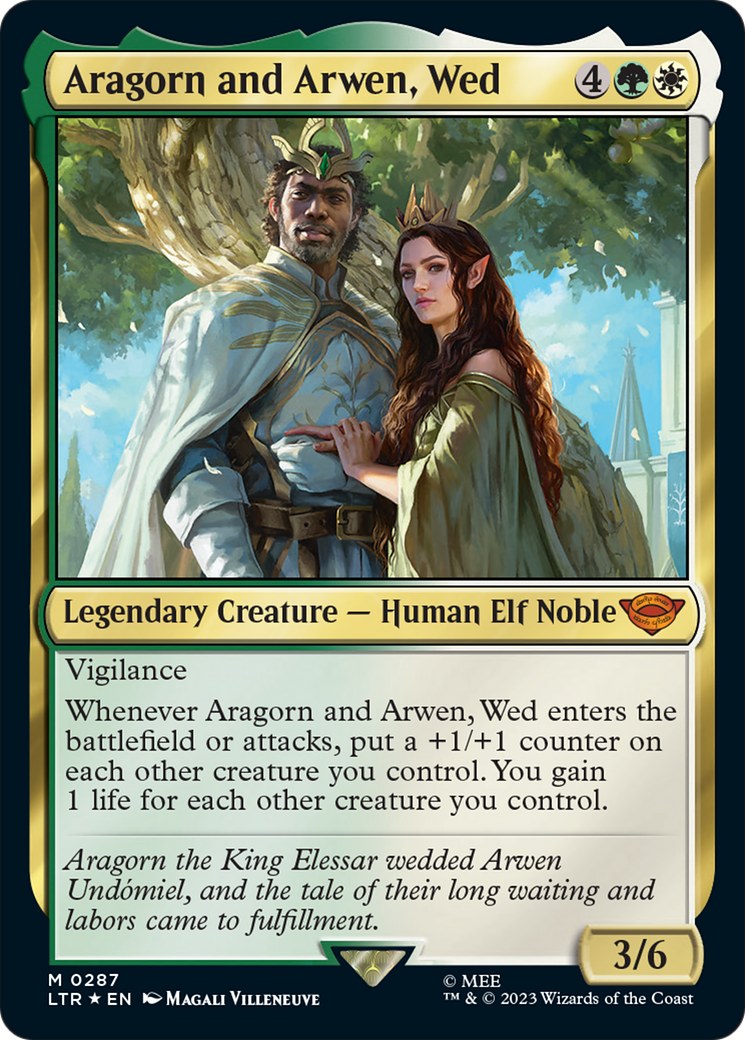 Aragorn and Arwen, Wed [The Lord of the Rings: Tales of Middle-Earth] Foil