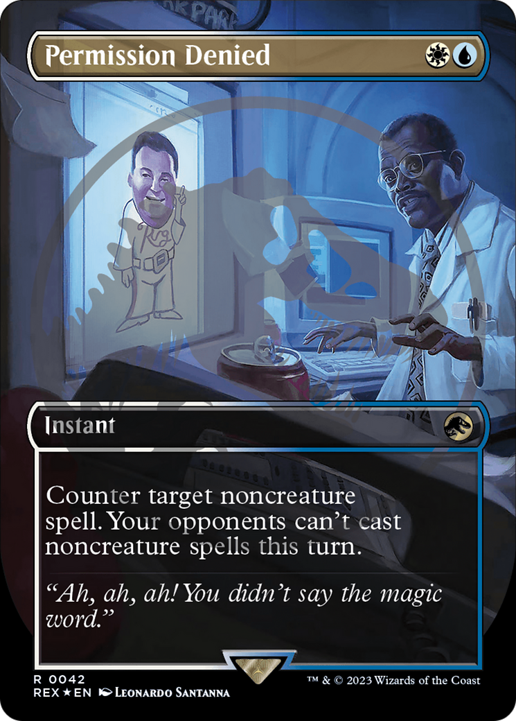 Permission Denied (Borderless) (Emblem)  [Jurassic World Collection] (Borderless) Foil