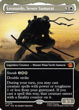 Leonardo, Sewer Samurai (Borderless)  [Teenage Mutant Ninja Turtles] Foil