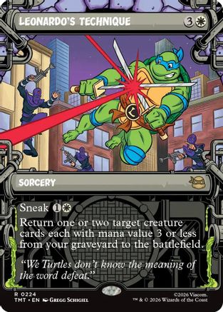 Leonardo's Technique (Showcase)  [Teenage Mutant Ninja Turtles] Foil