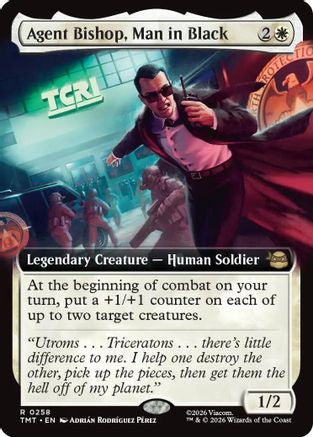 Agent Bishop, Man in Black (Extended Art)  [Teenage Mutant Ninja Turtles] Foil