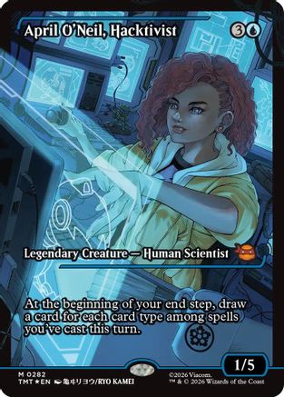 April O'Neil, Hacktivist (0282) (Showcase)  [Teenage Mutant Ninja Turtles] Foil
