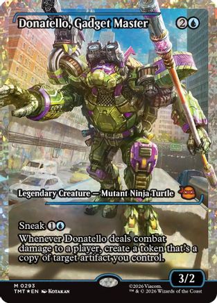 Donatello, Gadget Master (Showcase) (Fracture Foil)  [Teenage Mutant Ninja Turtles] Foil