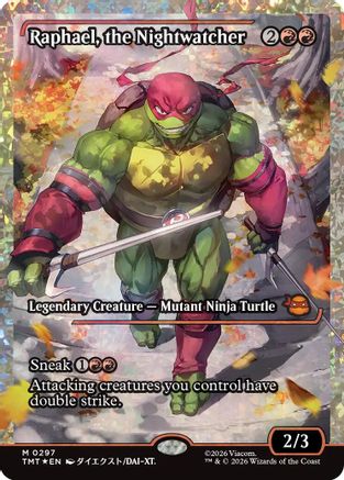 Raphael, the Nightwatcher (Showcase) (Fracture Foil)  [Teenage Mutant Ninja Turtles] Foil