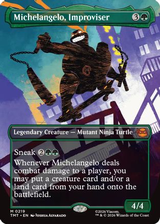 Michelangelo, Improviser (Borderless)  [Teenage Mutant Ninja Turtles]